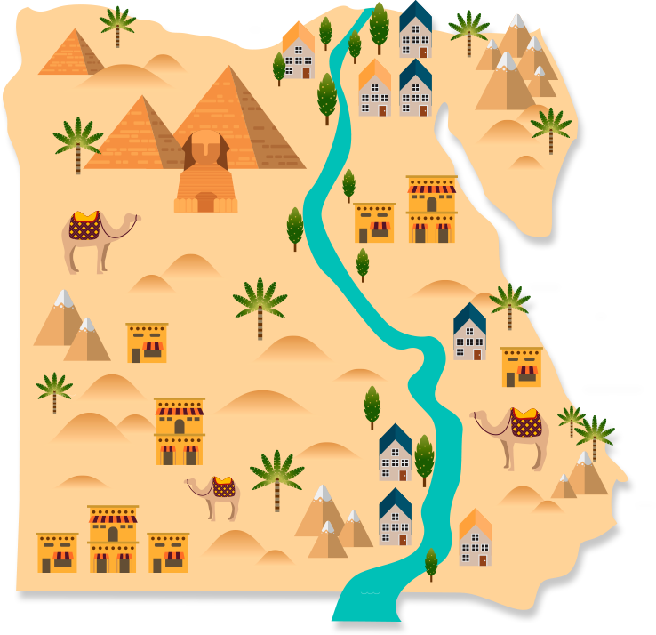 Explore Egypt Ancient Map